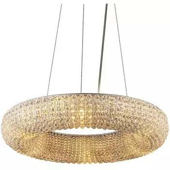 Подвесной хрустальный светильник L'Arte Luce Crystal Halo L27806.32 silver кольцо