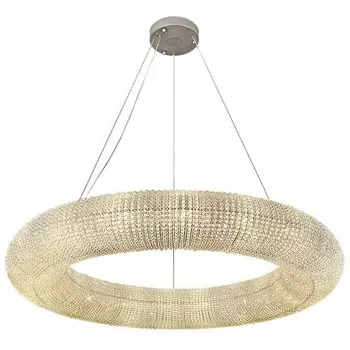 Подвесной хрустальный светильник L'Arte Luce Crystal Halo L27818 silver кольцо