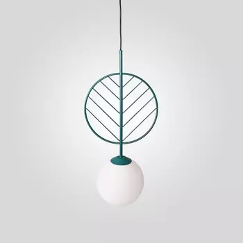 Подвесной светильник LED Leaf B Green By ImperiumLoft Leaf01 312173-26 в форме шара