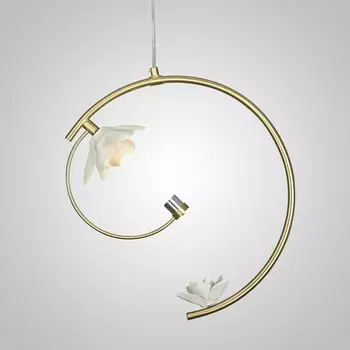 Подвесной светодиодный светильник в спальню Lu Carte LC-11-1767 с цветами