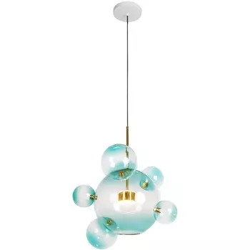 Подвесной светодиодный светильник молекулы Loft It Bolle 2027-P6 Blue