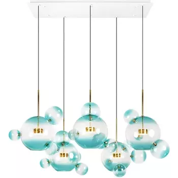 Подвесной светодиодный светильник молекулы Loft It Bolle 2027-S5 Blue