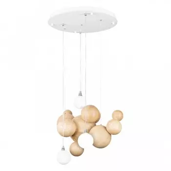Подвесной светодиодный светильник молекулы Loft It Ginger 10161 Light wood