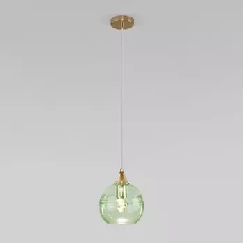 Подвесной светильник 50221/1 зеленый Eurosvet Lotus в форме шара