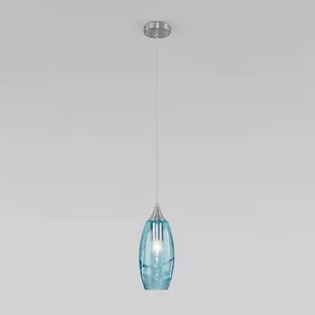 Подвесной светильник 50222/1 голубой Eurosvet Lotus