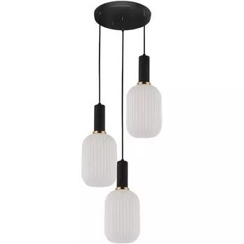 Подвесной светильник Lumina Deco Rico LDP 1218-3 WT+BK