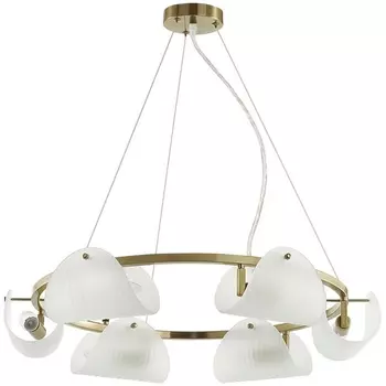 Подвесной светильник Lumion Fioro 6571/6 медный/белый/металл/стекло E14 6*60W 220V