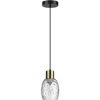 Подвесной светильник Lumion Ice 6562/1A черный, золотой/прозрачный/металл/стекло E27 1*40W 220V