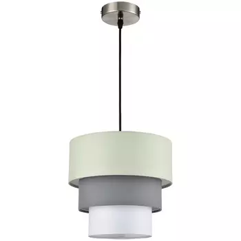 Подвесной светильник Lumion Ilaida 8039/1 никель/мятный/серый/белый, металл/текстиль Е27 60W 220V
