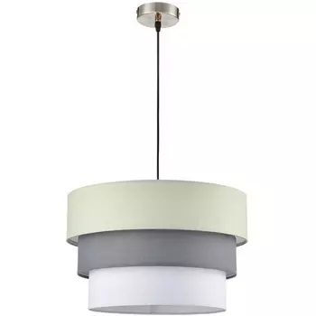 Подвесной светильник Lumion Ilaida 8039/3 никель/мятный/серый/белый, металл/текстиль Е27 3*60W 220V