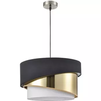 Подвесной светильник Lumion Indira 8041/3 никель/черный/золото/белый, металл/текстиль Е27 3*60W 220V