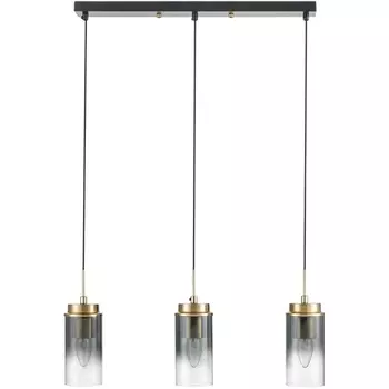 Подвесной светильник Lumion Isha 8101/3A черный/бронза металл/стекло Е14 3*40W 220V