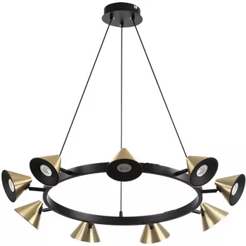 Подвесной светильник Lumion Lamin 8233/9 черный/золото, металл GU10 9*35W 220V