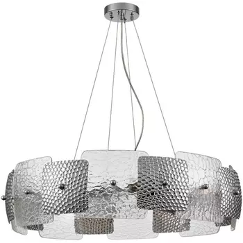 Подвесной светильник Lumion Liberti 6588/8 хром/тонированное стекло, металл/стекло E14 8*40W 220V