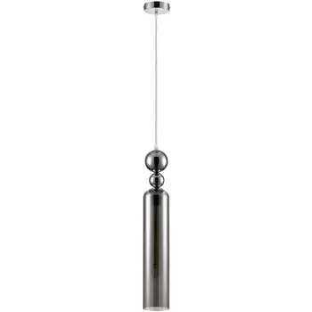 Подвесной светильник Lumion Lorenzo 8063/1A хром/смоки, металл/стекло E27 1*60W 220V