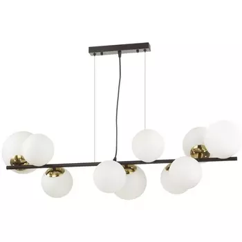 Подвесной светильник Lumion Melona 6508/10 черный, белый, бронза E14 10*40W 220V шарики