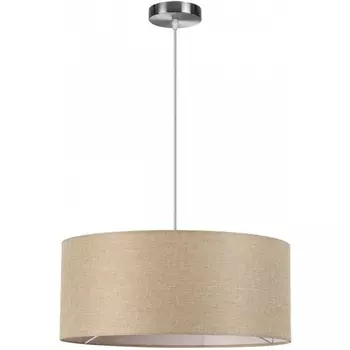Подвесной светильник Lumion Nikki 8250/3 никель/бежевый, металл/текстиль Е27 3*60W 220V