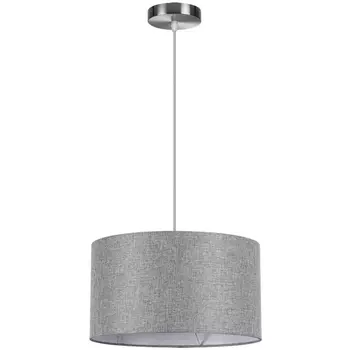 Подвесной светильник Lumion Nikki 8251/2 никель/серый, металл/текстиль Е27 2*60W 220V