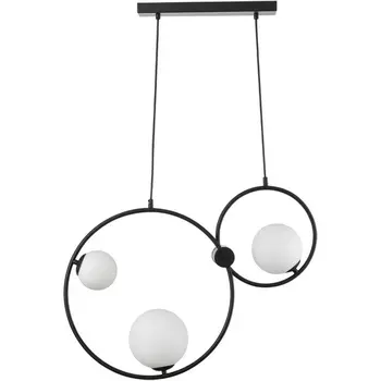 Подвесной светильник Lumion Ornato 8035/3 8035/3 черный/белый, металл/стекло G9 3*35W 220V шарики