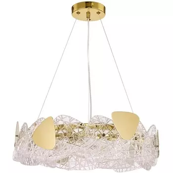 Подвесной светильник Lumion Queeny 6582/6 золотой/прозрачный, золотой металл/стекло, металл E14 6*40W 220V