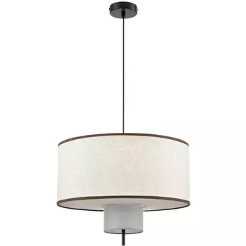 Подвесной светильник Lumion Sorento 8282/4 черный/бежевый/коричневый, металл/текстиль/стекло Е14 4*40W 220V