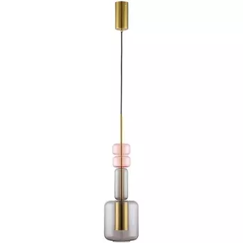 Подвесной светильник Lumion Verona 6504/1 бронза, розовый, серый GU10 50W 220V