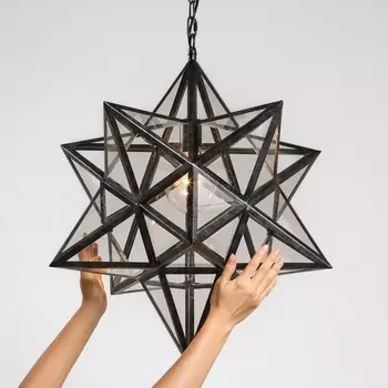 Подвесной светильник (люстра) Black Star Clear Glass 40 См ImperiumLoft 101314-26 (189643-26)