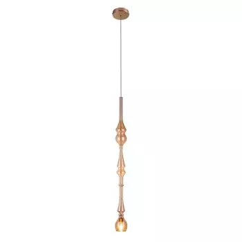 Подвесной светильник LUX NEW SP1 D AMBER (Crystal Lux)