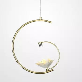 Подвесной светодиодный светильник Magnolia 1 Flower Imperiumloft Magnolia01 (101770-26) с цветами ImperiumLoft