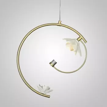 Подвесной светодиодный светильник Magnolia 2 Flower Imperiumloft Magnolia01 (228975-26) с цветами ImperiumLoft