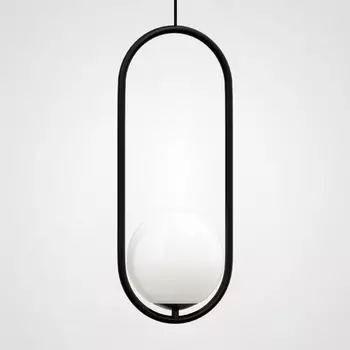 Подвесной светильник Matthew Mccormick Hoop 50 Black Mila Pendant ImperiumLoft Hoop-B01 (179966-22) в форме шара