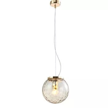 Подвесной светильник Crystal Lux MAYO SP1 D200 GOLD/AMBER