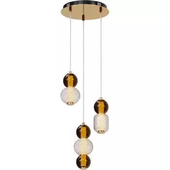 Подвесной светодиодный светильник Maytoni Drop MOD273PL-L33G3K шарики