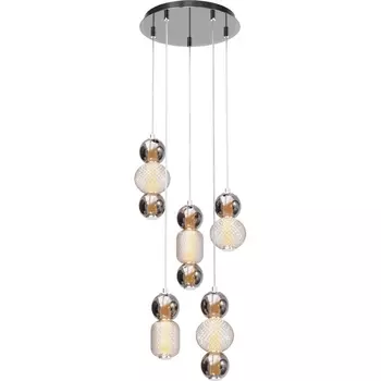 Подвесной светодиодный светильник Maytoni Drop MOD273PL-L80CH3K шарики