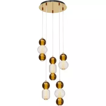 Подвесной светодиодный светильник Maytoni Drop MOD273PL-L80G3K шарики