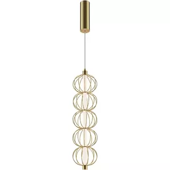 Подвесной светодиодный светильник Maytoni Golden Cage MOD216PL-L10G3K шарики