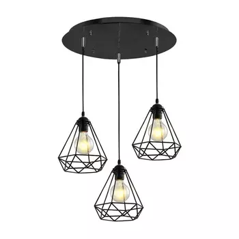 Подвесной светильник MD.1706-3-P BK Imex