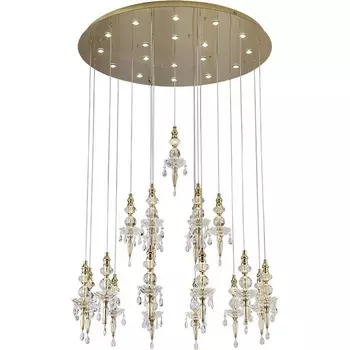 Подвесной светильник Newport 8360 8360/1000 gold с подвесками