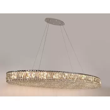 Подвесной хрустальный светильник Newport 8450 8458+14/S chrome