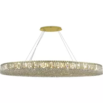 Подвесной хрустальный светильник Newport 8450 8458+14/S gold