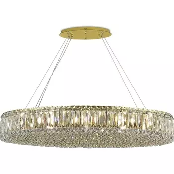 Подвесной хрустальный светильник Newport 8450 8458/S gold