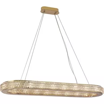 Подвесной хрустальный светильник Newport 8560 8560/100 C oval gold polished