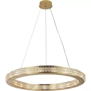 Подвесной хрустальный светильник Newport 8560 8560/80 C gold polished кольцо