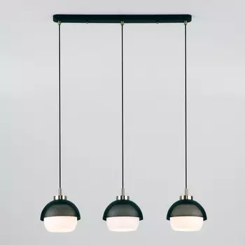 Подвесной светильник 50106/3 Eurosvet Nocciola античная бронза / черный шарики