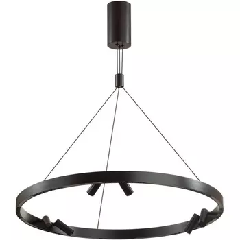 Подвесной светильник Odeon Light Beveren 6683/103L брашир.черный/металл/акрил IP20 LED 103W 9270Лм 3000K