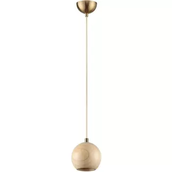 Подвесной светильник Odeon Light Caucho 7061/1 светлое дерево/металл GU10 LED 7W 220V в форме шара