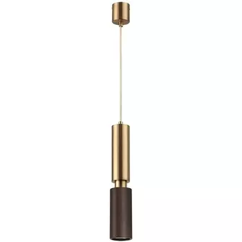 Подвесной светильник Odeon Light Caucho 7062/1A темное дерево/металл GU10 LED 7W 220V