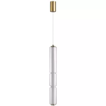 Подвесной светильник Odeon Light Fau 6688/19L античная бронза/металл/акрил/стекло IP20 LED 19W 3000K