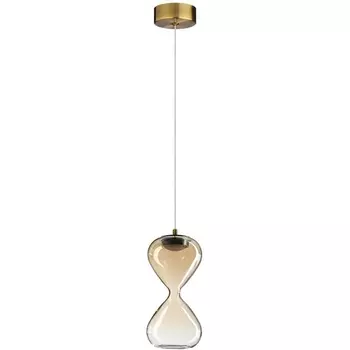 Подвесной светильник Odeon Light Glessi 5093/4LA античн.бронза/янтарный градиент/прозрачн./металл/стекло LED 4W 4000K