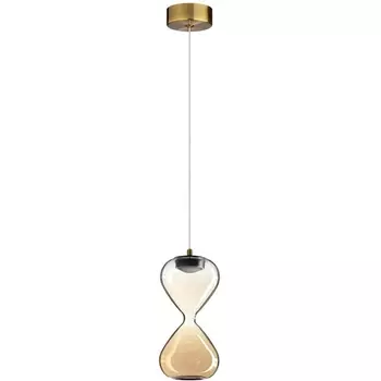 Подвесной светильник Odeon Light Glessi 5093/4L античн.бронза/прозрачн./янтарный градиент/металл/стекло LED 4W 4000K